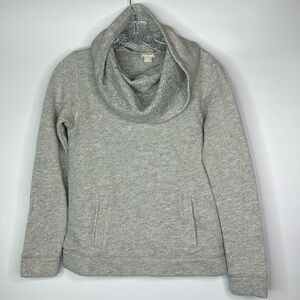 J. Crew Funnelneck Grey Sweatshirt Size XXS
